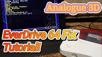 How to Fix the EverDrive 64 on the Analogue 3D! Bootloader Update, Black Screen Fix, N64 Nintendo 64