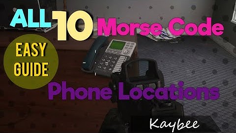 Modern Warfare WARZONE EASTER EGG - All 10 Morse Code Phone Locations *Easy* 0 to 9 in Russian