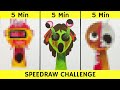 Challenge art with sprunki Garnold, Vineria, Brud, speedraw Challenge