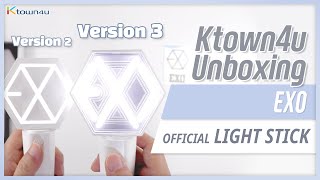 Unboxing EXO  Light Stick Ver 2 & 3(ERIBONG) エクソ엑소 공식 응원봉 언박싱 Kpop Ktown4u