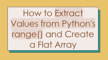 How to Extract Values from Python