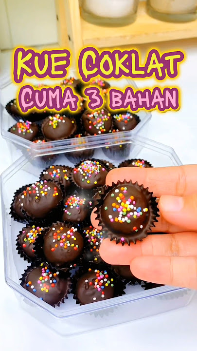 Kue Coklat kering, cuma 3 bahan, cocok buat kue coklat lebaran #resepkue #kuekering #kue