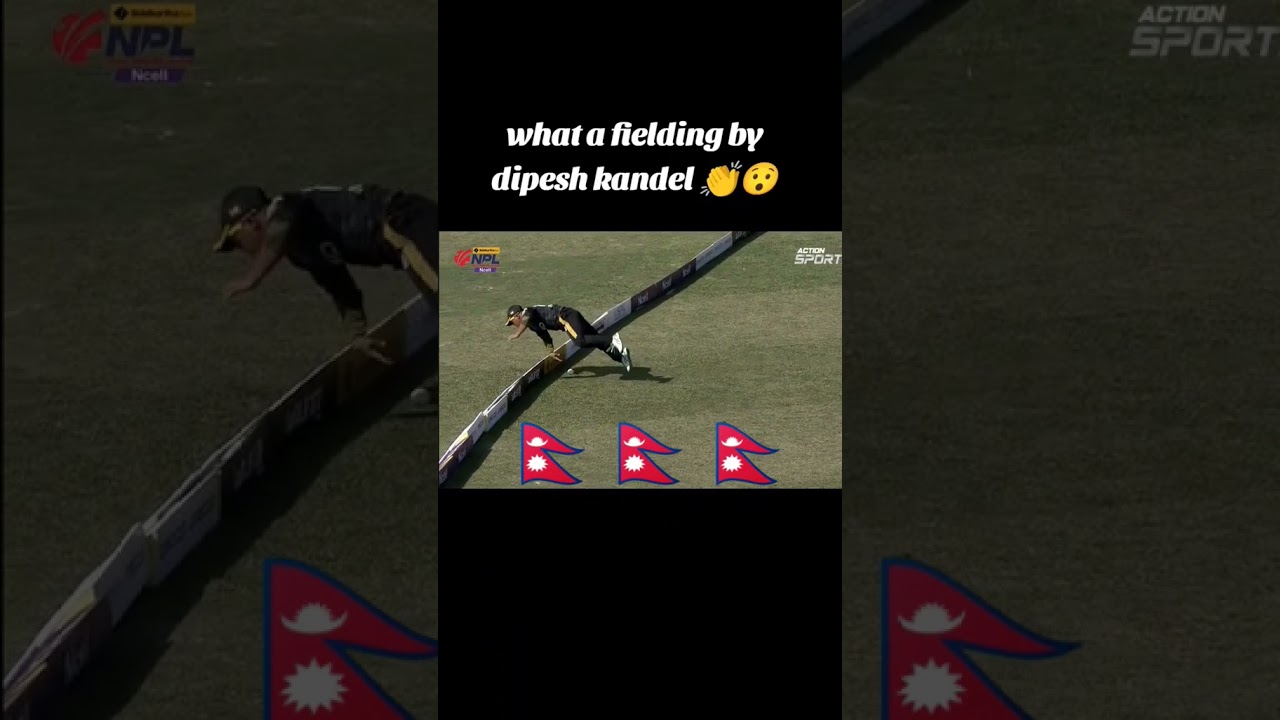 What a Fielding By Dipesh Kandel🏏🏏🏏