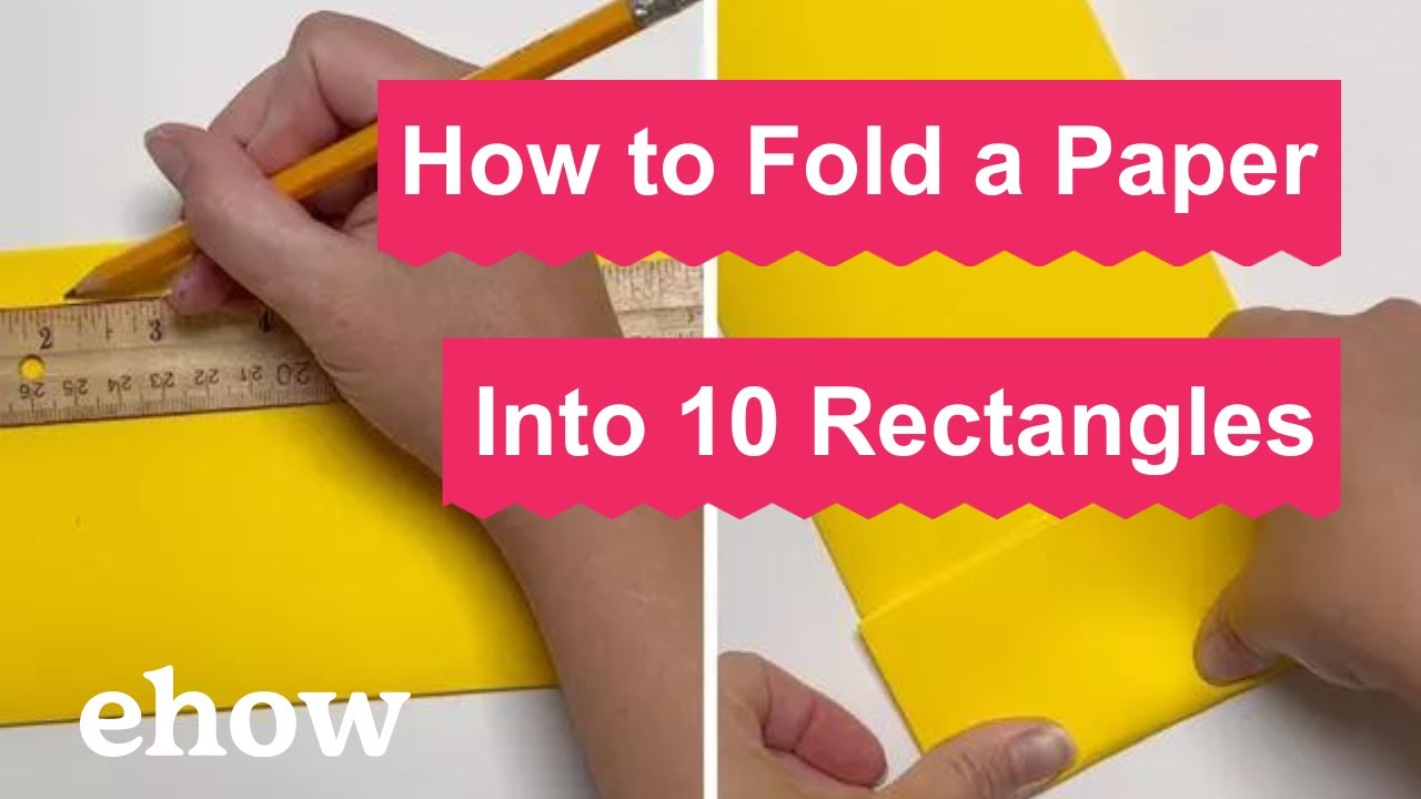 How to Fold a Sheet of Paper into 10 Rectangles 