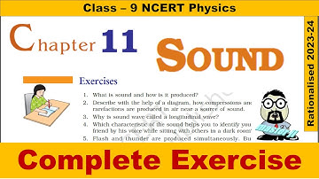 NCERT Class 9 Science Chapter 11 Sound Question Answers