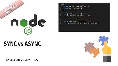 Synchronous Vs Asynchronous || Node.Js || CodeWIthAJ