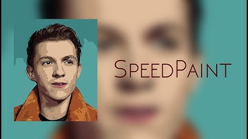 Vector art for the first time ☆☆ Tom Holland Fanart