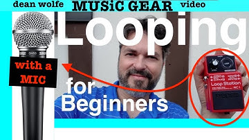 "Using a Mic" with a RC 1 Boss Pedal Looper!  [Tutorial for Newbies]