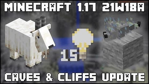 Minecraft 1.17 - Snapshot 21w18a - Veranderingen aan geit en besmette steen!