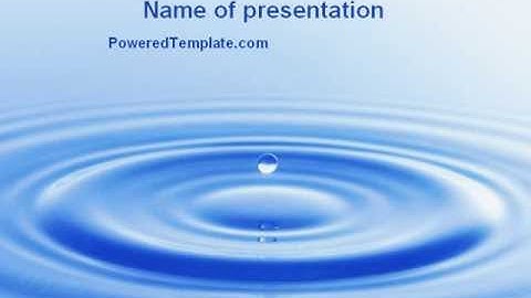 Water Purification PowerPoint Template by PoweredTemplate.com