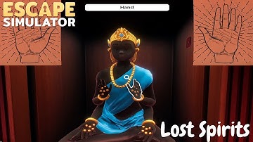 Escape Simulator Lost Spirits | Hands Puzzle | All Lock codes | Zoetrope Puzzle | Flower Almond Puzz