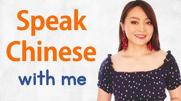 Improve your Chinese speaking and conversational skill with me