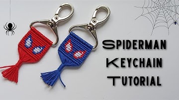 Spiderman Keychain Time lapse 🕷️ Friendship Keychain Tutorial