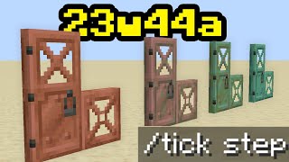 Copper Changes, Tick Update, and More! | 23w44a Minecraft Snapshot