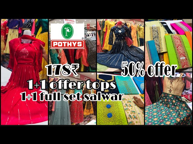 Buy Readymade Chudidhar Online | Readymade Salwar Suits at Pothys