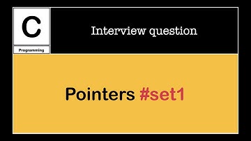 pointers interview questions in c -  Set 1 | by dubebox