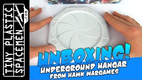 Unboxing: Underground Hangar by Hawk Wargames for Dropzone Commander
