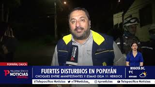 Popayán terminó en disturbios en este 28A