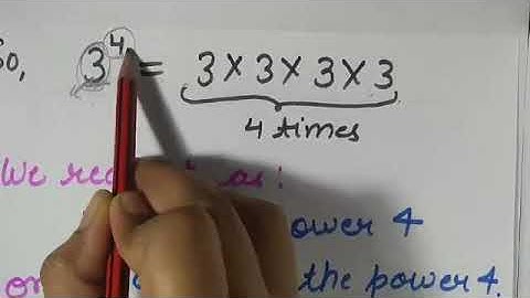 Class 7, Mathematics, Ch - 13 (Exponents and Powers), Lecture 1