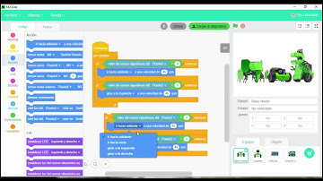 Programar sensor SEGUIDOR DE LÍNEAS en MyQode (PC). Matebot robótica para el nivel primario.