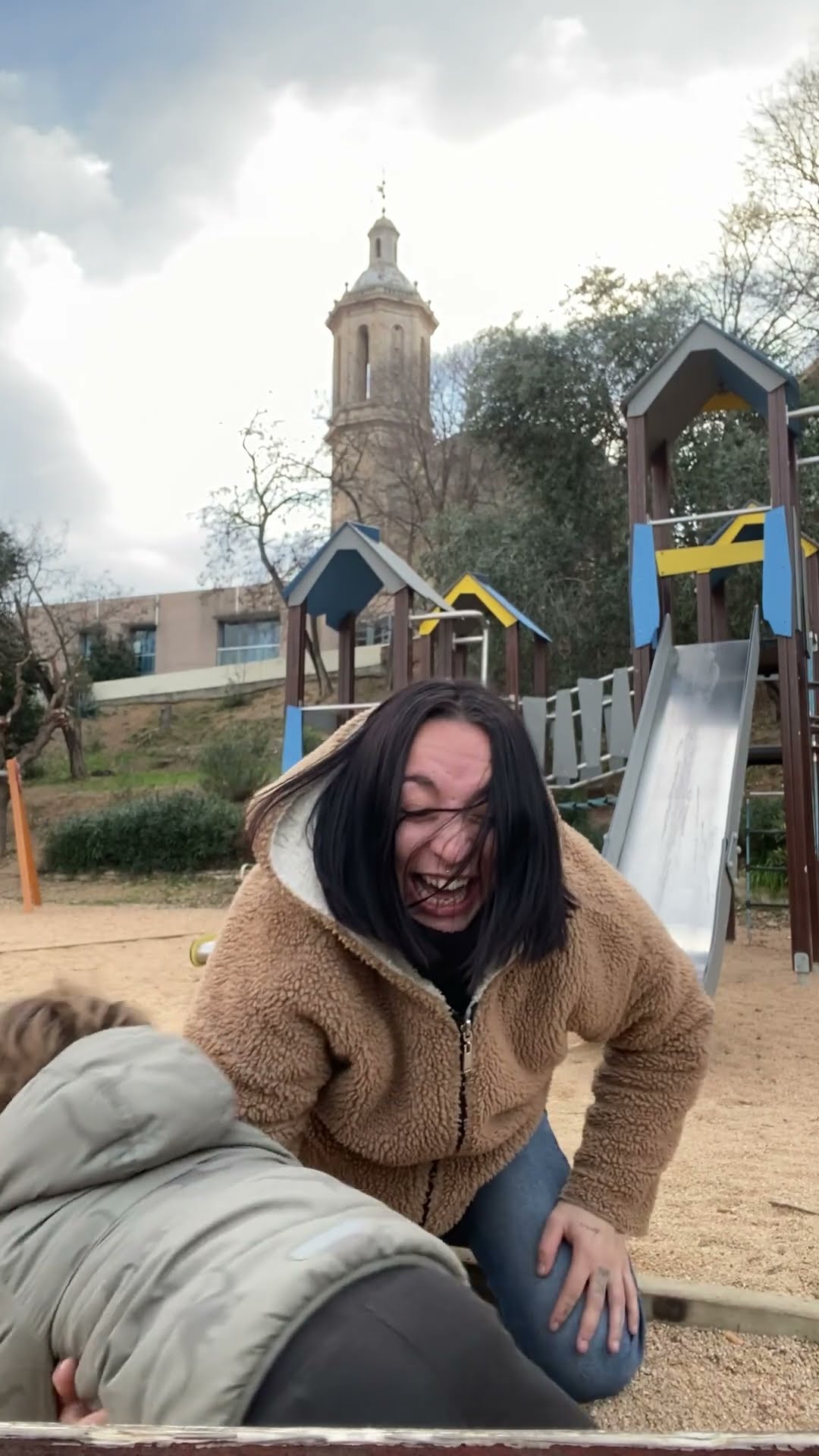 Mom Fails Following Son Down Slide || ViralHog