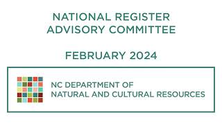 National Register Advisory Committee  February 2024