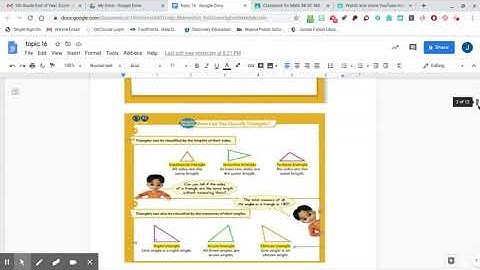 Lesson 16-1 Classify Triangles