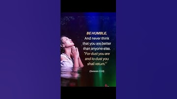 humble yourself