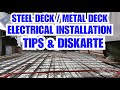 #STEELDECK #METALDECK #ELECTRICAL HOW TO INSTALL ELECTRICAL LAYOUT ON STEEL DECK / METAL DECK.