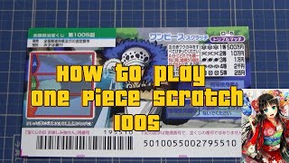 How to play One Piece Scratch 1005 Jackpot 500万円 #Japan #lottery #スクラッチ #takarakuji #howtoplay