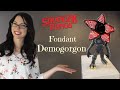 How to Make a Stranger Things Cake Topper! Fondant Demogorgon!