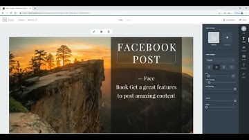 Facebook post Using website | Adobe Spark