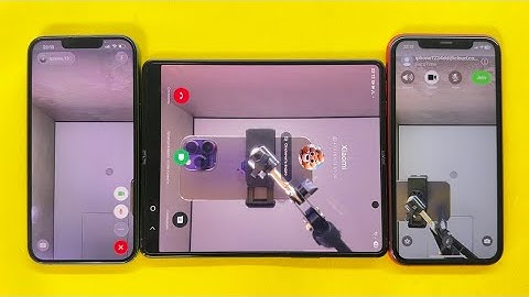 FaceTime Video Three Incoming Caller iPhone 13 vs Samsung Z Fold3 vs IPhone 11