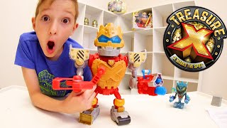 Father & Son ROBOT TREASURE HUNT! (Rust Science Experiment!?)