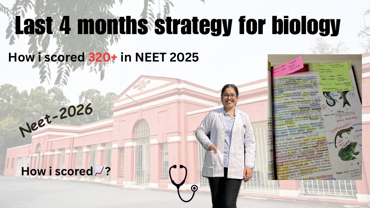 Last 4 months strategy for biology for NEET 2026 