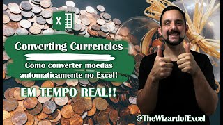 Converting Currencies - Como converter moedas automaticamente no Excel! EM TEMPO REAL! screenshot 2