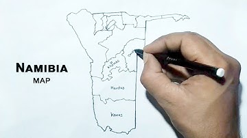 Namibia: How to draw Namibia map
