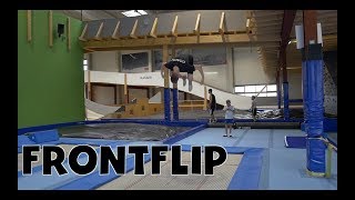 Trampolin Tutorial - FRONTFLIP // Freestyle Academy Stuttgart