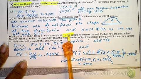 7.3 Sampling Distribution of the Mean  and CLT