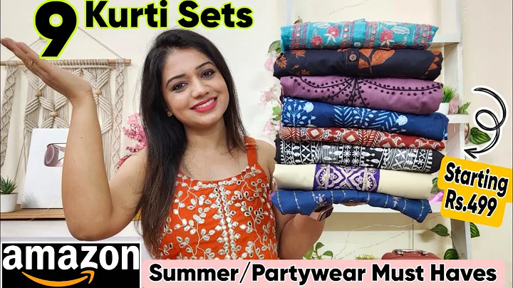 Huge 9 Amazon Summer Kurti/ Kurta Set Haul| New Cotton,Partywear,Co-ord Set Collection| Amazon Haul