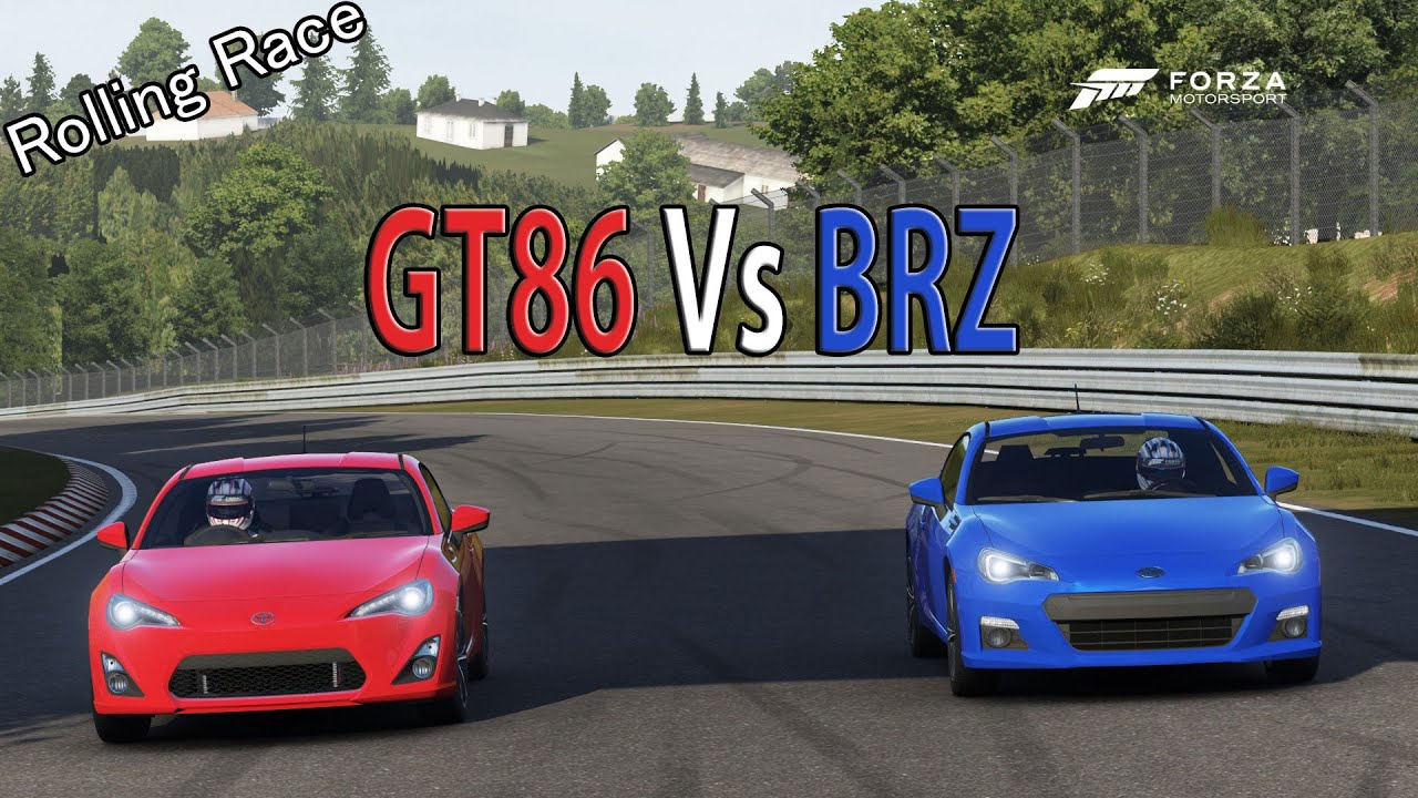 Forza Motorsport 6 DRAG RACE Toyota GT86 Vs Subaru BRZ YouTube