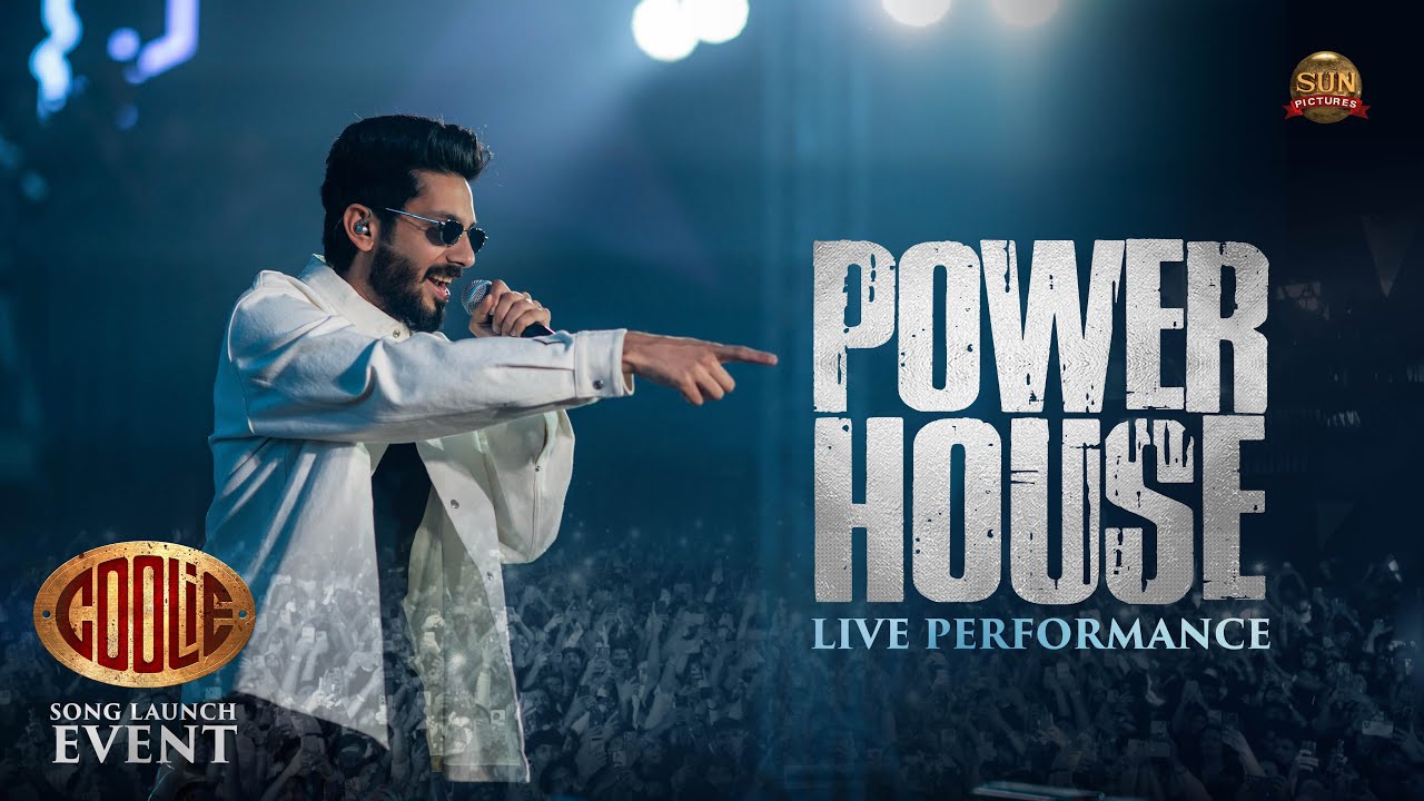 Anirudh's live performance at the Powerhouse Song Launch Event | Coolie | Superstar Rajinikanth