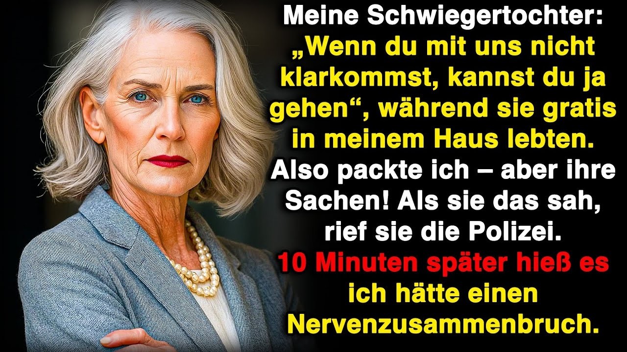 „Wenn es dir hier nicht gefällt, kannst du ja jederzeit ausziehen“, sagte meine Schwiegertochter in meiner eigenen Küche. Zehn Minuten später hörte ich sie in den Hörer schreien: „Meine...