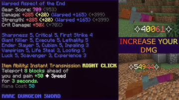 THIS WEAPON IS SO OP (warped aote) - Hypixel skyblock