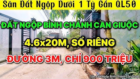 Săn Đất Ngộp, Đất Nền 4.6x20M, Gần QL50, SHR, Dưới 1 Tỷ (Phần 1) | Săn Đất Ngộp Bình Chánh Cần Giuộc