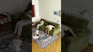3-in-1 Magic: Sofa → Bed → Coffee Table! Super Comfy 😍✨#sofa #shorts #home #sofabed #bed #homehacks