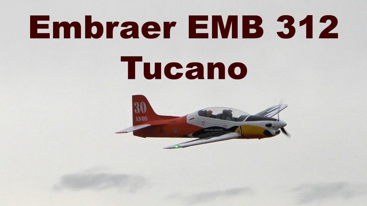 EMB 312 Tucano 120 - 65 Nitro RC Plane ARF (Gray) RC Remote