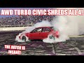 The Most INSANE AWD BURNOUT WE'VE EVER DONE!