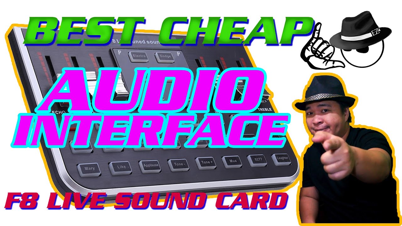 F8 Live Sound card BEST BUDGET CHEAPEST Audio Interface with Effects 2020 Review  GIVEAWAY
