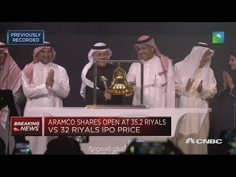 Saudi Aramco Debuts At The Saudi Stock Exchange Youtube
